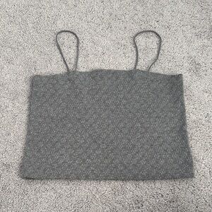 Gray Women's Crop Top